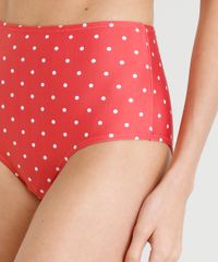 Biquini-Calcinha-Hot-Pant-Estampada-de-Poa-com-Protecao-UV50--Vermelho-9288964-Vermelho_4