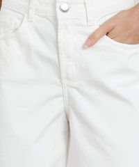 Calca-de-Sarja-Pantacourt-Feminina-com-Cintura-Alta-Barra-Desfiada-Off-White-9381177-Off_White_4