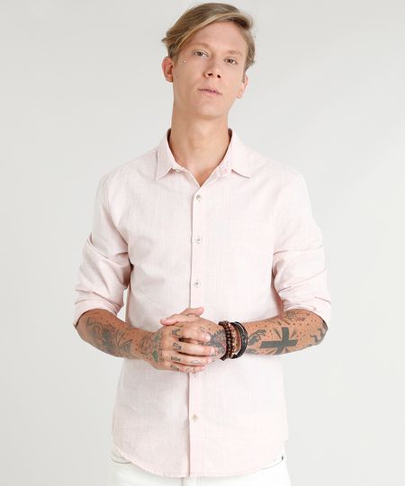 Camisa-Masculina-com-Linho-Manga-Longa-Rose-9350185-Rose_1 Camisa-Masculina-com-Linho-Manga-Longa-Rose-9350185-Rose_1