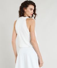 Regata-Feminina-Bluse-com-Listras-Decote-V-Bege-Claro-9439771-Bege_Claro_2