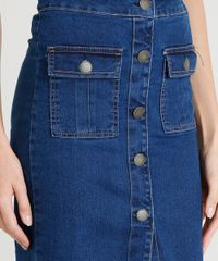 Saia-Jeans-Feminina-Lapis-com-Botoes-Azul-Escuro-9372334-Azul_Escuro_4