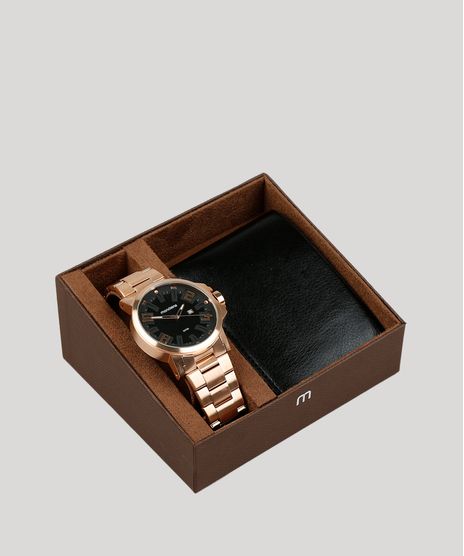 Kit-de-Relogio-Analogico-Mondaine-Masculino---Carteira---99233GPMVRS6K-Dourado-9401321-Dourado_1