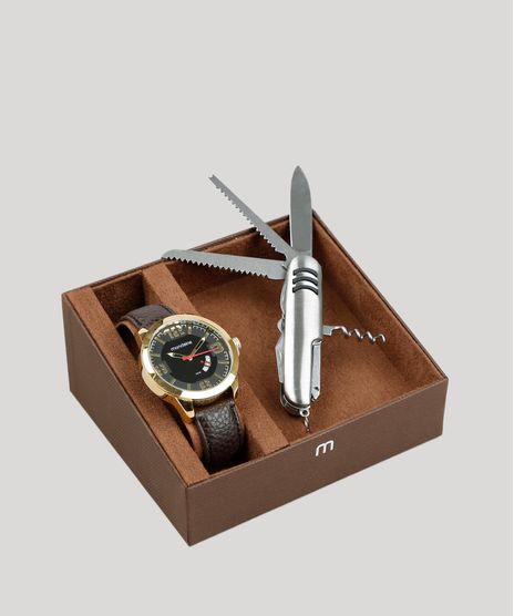 Kit-de-Relogio-Analogico-Mondaine-Masculino---Canivete---76710GPMVDH2K-Dourado-9401895-Dourado_1