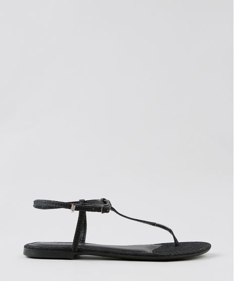 Rasteira-Feminina-com-Lurex-Preta-9333180-Preto_1
