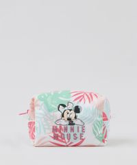 Necessaire-Feminina-Minnie-Mouse-Estampada-de-Folhagens-Branca-9343057-Branco_1