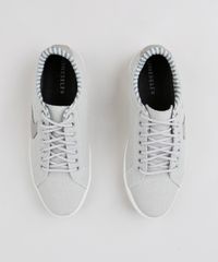 Tenis-Masculino-com-Recorte-em-Lona-Cinza-Claro-9372832-Cinza_Claro_4