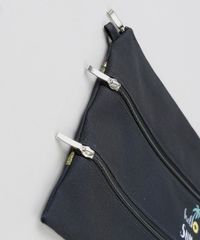 Necessaire-Feminina-Estampada-de-Abacaxis-com-Divisorias-Preta-9322133-Preto_4