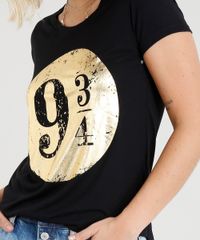 Blusa-Feminina-Harry-Potter-Metalizada-Manga-Curta-Decote-Redondo-Preta-9324647-Preto_4