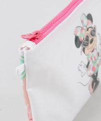 Necessaire-Feminina-Minnie-Mouse-com-Estampa-de-Folhagens-Branca-9343059-Branco_3