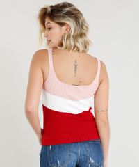 Regata-Feminina-em-Trico-Canelada-Color-Block-Vermelha-9332814-Vermelho_2