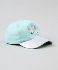 Bone-Infantil-Aba-Curva-Unicornio-com-Lurex-Verde-Claro-9287838-Verde_Claro_3