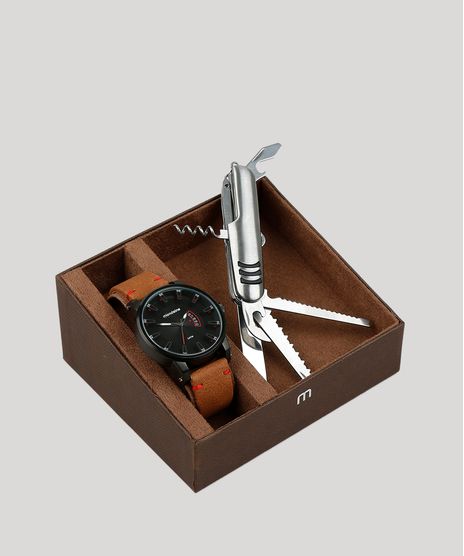 Kit-de-Relogio-Analogico-Mondaine-Masculino---Canivete---76554GPMVPH4K-Grafite-9401883-Grafite_1