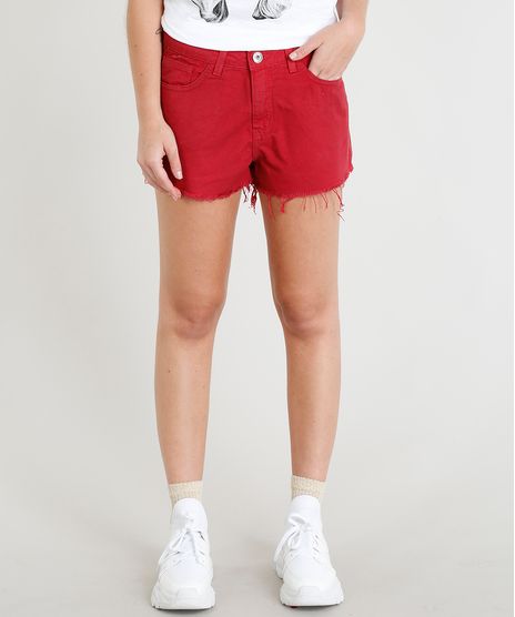 Short-de-Sarja-Feminino-Boy-com-Barra-Desfiada-Vermelho-9365677-Vermelho_1