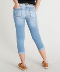 Calca-Jeans-Feminina-Cropped-Rasgos-com-Cinto-Animal-Print-Azul-Claro-9386749-Azul_Claro_2