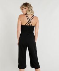 Macacao-Pantacourt-Feminino-com-Bolsos-Alcas-Cruzadas-Preto-9343208-Preto_2