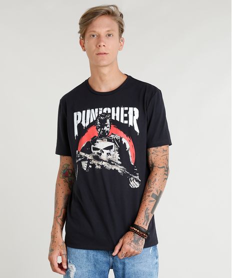 Camiseta-Masculina-Justiceiro-Manga-Curta-Gola-Careca-Preta-9404187-Preto_1