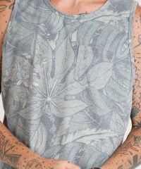 Regata-Masculina-Estampada-de-Folhas-com-Bolso-Verde-9350201-Verde_4