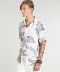 Camisa-Masculina-Estampada-de-Folhagens-Manga-Curta-Off-White-9350190-Off_White_1
