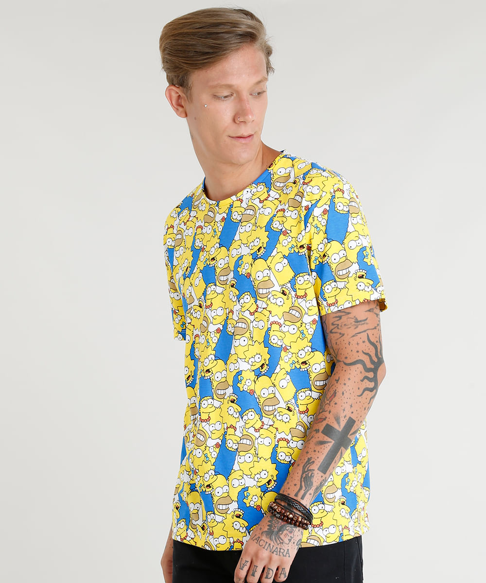 camisa estampada simpsons