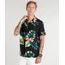 Camisa-Masculina-Estampada-Floral-Tropical-Manga-Curta-Preta-9395022-Preto_1