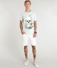 Camiseta-Masculina-Caveira-Tropical-Manga-Curta-Gola-Careca-Cinza-Mescla-Claro-9384892-Cinza_Mescla_Claro_3