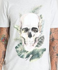 Camiseta-Masculina-Caveira-Tropical-Manga-Curta-Gola-Careca-Cinza-Mescla-Claro-9384892-Cinza_Mescla_Claro_4