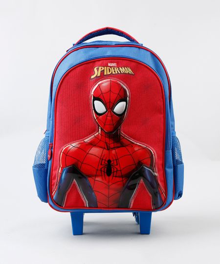 Mochila-de-Rodinhas-Infantil-Homem-Aranha-Azul-Royal-9236220-Azul_Royal_1