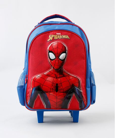 Mochila-de-Rodinhas-Infantil-Homem-Aranha-Azul-Royal-9236220-Azul_Royal_1