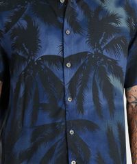 Camisa-Masculina-Estampada-de-Coqueiros-Manga-Curta-Azul-9395020-Azul_4