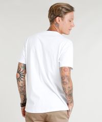 Camiseta-Masculina-com-Estampa-de-Folhas-Manga-Curta-Gola-Careca-Branca-9350194-Branco_2