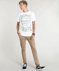 Camiseta-Masculina-com-Estampa-de-Folhas-Manga-Curta-Gola-Careca-Branca-9350194-Branco_3