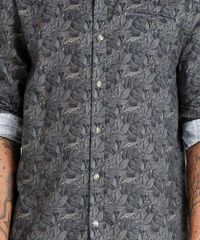 Camisa-Masculina-Estampada-de-Folhagens-com-Bolso-Manga-Longa-Verde-Escuro-9350186-Verde_Escuro_4
