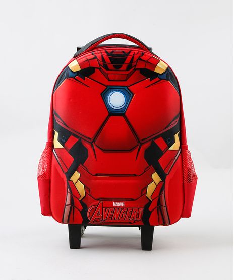 Mochila-de-Rodinhas-Infantil-Homem-de-Ferro-Vermelha-9236184-Vermelho_1