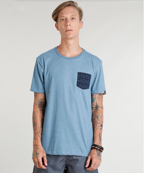 Camiseta-Masculina-com-Bolso-Estampado-de-Pranchas-Manga-Curta-Gola-Careca-Azul-9381089-Azul_1
