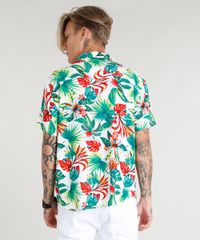 Camisa-Masculina-Estampada-Floral-Tropical-Manga-Curta-Branca-9395021-Branco_2