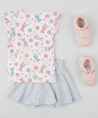 Blusa-Infantil-Estampada-de-Gato-Sereia-Manga-Curta-Decote-Redondo-Rosa-Claro-9301882-Rosa_Claro_3