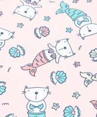 Blusa-Infantil-Estampada-de-Gato-Sereia-Manga-Curta-Decote-Redondo-Rosa-Claro-9301882-Rosa_Claro_4