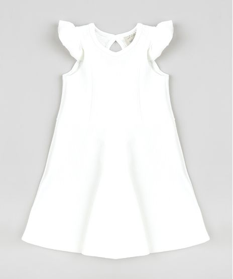 Vestido-Infantil-Evase-com-Babados-Sem-Manga-Off-White-9413302-Off_White_1