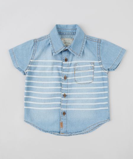 Camisa-Jeans-Infantil-com-Listras-e-Bolso-Manga-Curta-Azul-Claro-9309970-Azul_Claro_1 Camisa-Jeans-Infantil-com-Listras-e-Bolso-Manga-Curta-Azul-Claro-9309970-Azul_Claro_1