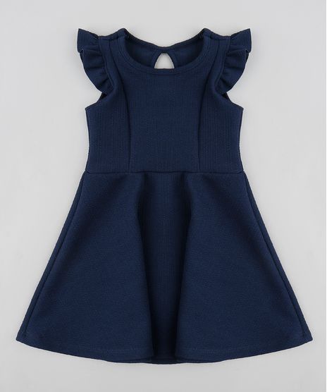 Vestido-Infantil-Evase-com-Babados-Sem-Manga-Azul-Marinho-9413303-Azul_Marinho_1