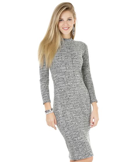 Vestido-Midi-Texturizado-Cinza-Mescla-8344061-Cinza_Mescla_1