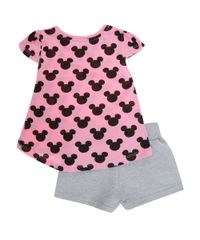 Conjunto-de-Blusa-Rosa---Short-Minnie-Cinza-Mescla-8314370-Cinza_Mescla_2
