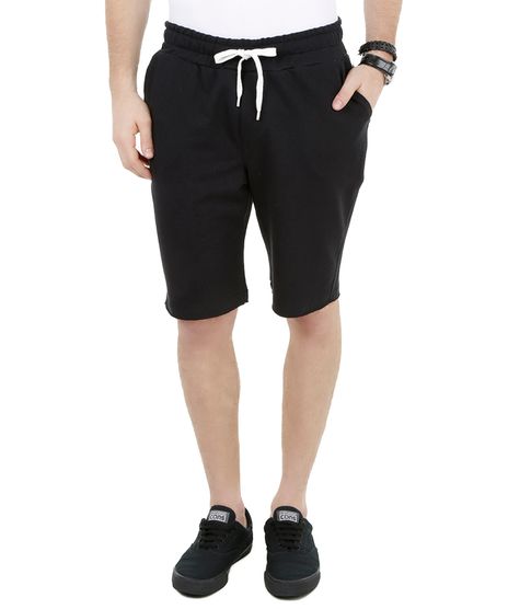 Bermuda-Relaxed-em-Moletom--Preta-8334530-Preto_1