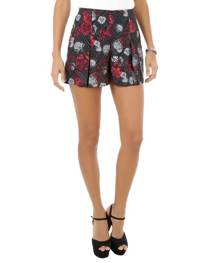 Short-Floral-Preto-8338047-Preto_1
