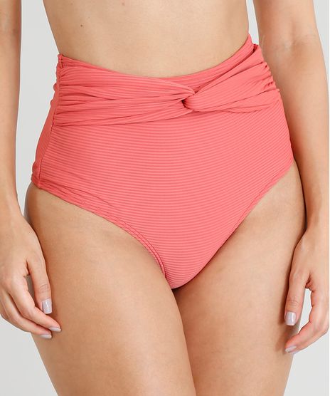 Biquini-Calcinha-Hot-Pant-Canelado-com-Protecao-UV50--Coral-9267792-Coral_1