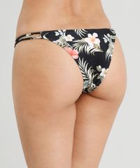 Biquini-Calcinha-Tanga-Estampado-Floral-com-Protecao-UV50--Preto-9267796-Preto_2