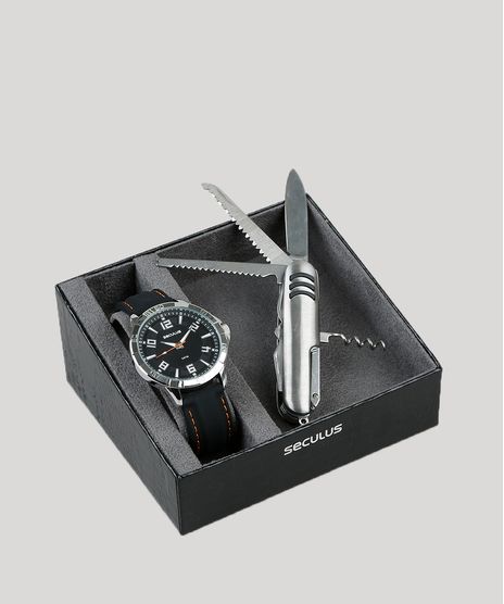 Kit-de-Relogio-Analogico-Seculus-Masculino---Canivete---23612G0SVNI1K-Preto-9399565-Preto_1