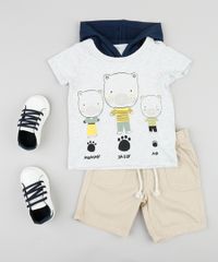 Camiseta-Infantil-Ursos-com-Capuz-Manga-Curta-Cinza-Mescla-Claro-9403038-Cinza_Mescla_Claro_3
