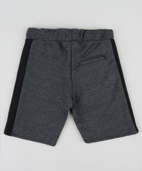 Bermuda-Infantil-em-Moletom-com-Recortes-na-Lateral-Cinza-Mescla-Escuro-9394228-Cinza_Mescla_Escuro_2