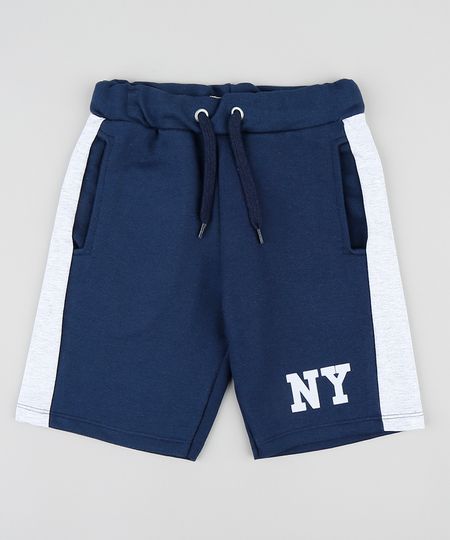 Bermuda-Infantil-em-Moletom-com-Recortes-na-Lateral-Azul-Marinho-9394228-Azul_Marinho_1
